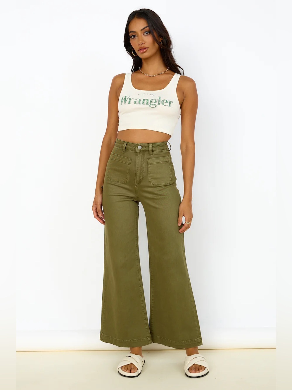 ROLLAs Sailor Pant Army Green NWOT 26